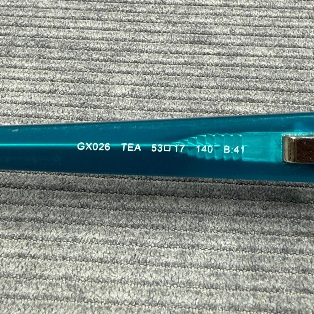 vTEA Teal Brown Square Eyeglass Frames‎ 53-17-140